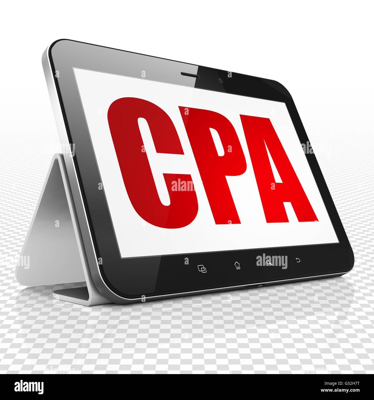 Cpa Display Label Finance concept: Tablet Computer with CPA on display Stock Photo - Alamy