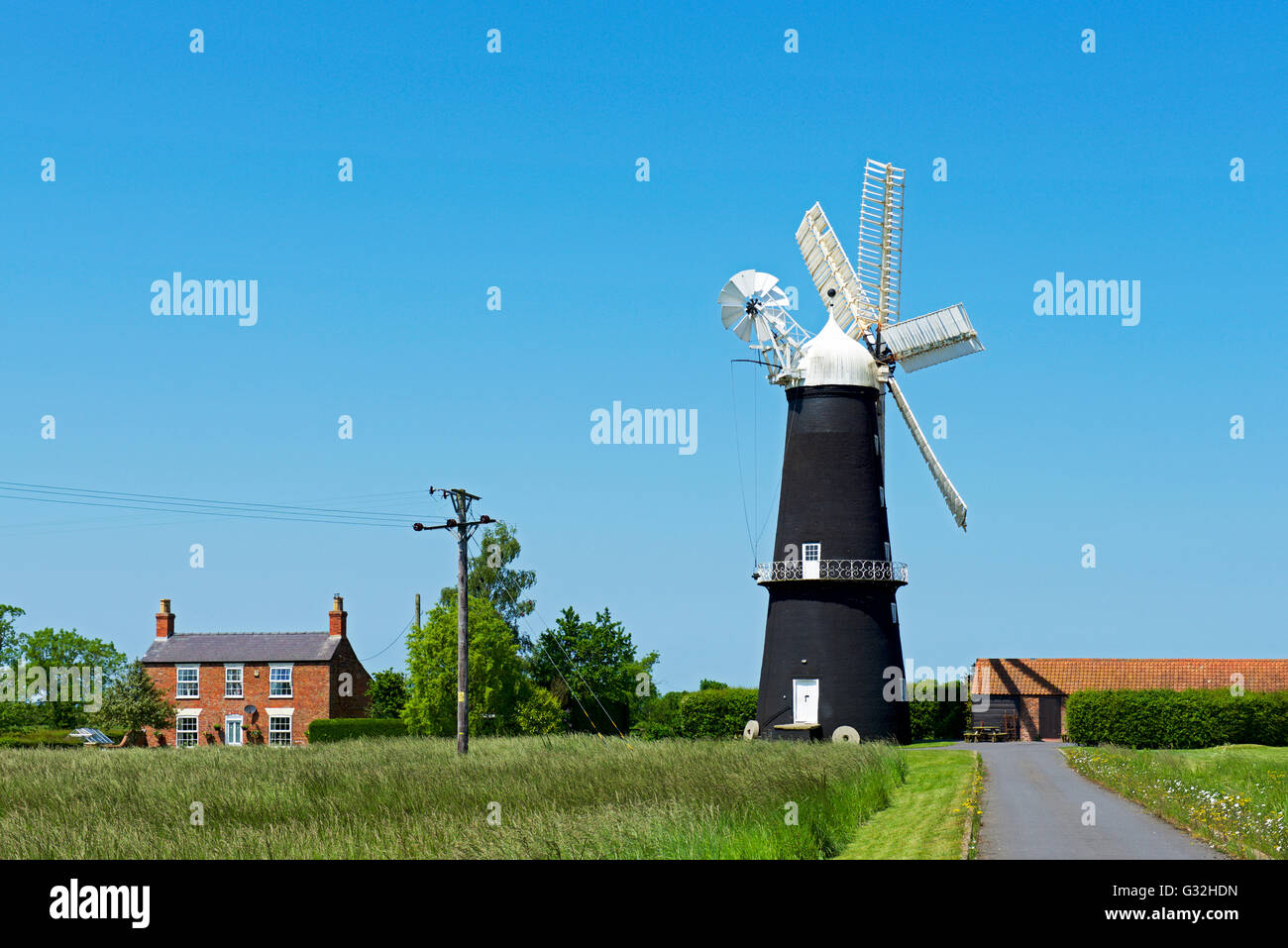 Sibsey Trader Mill, Lincolnshire, England UK Stock Photo
