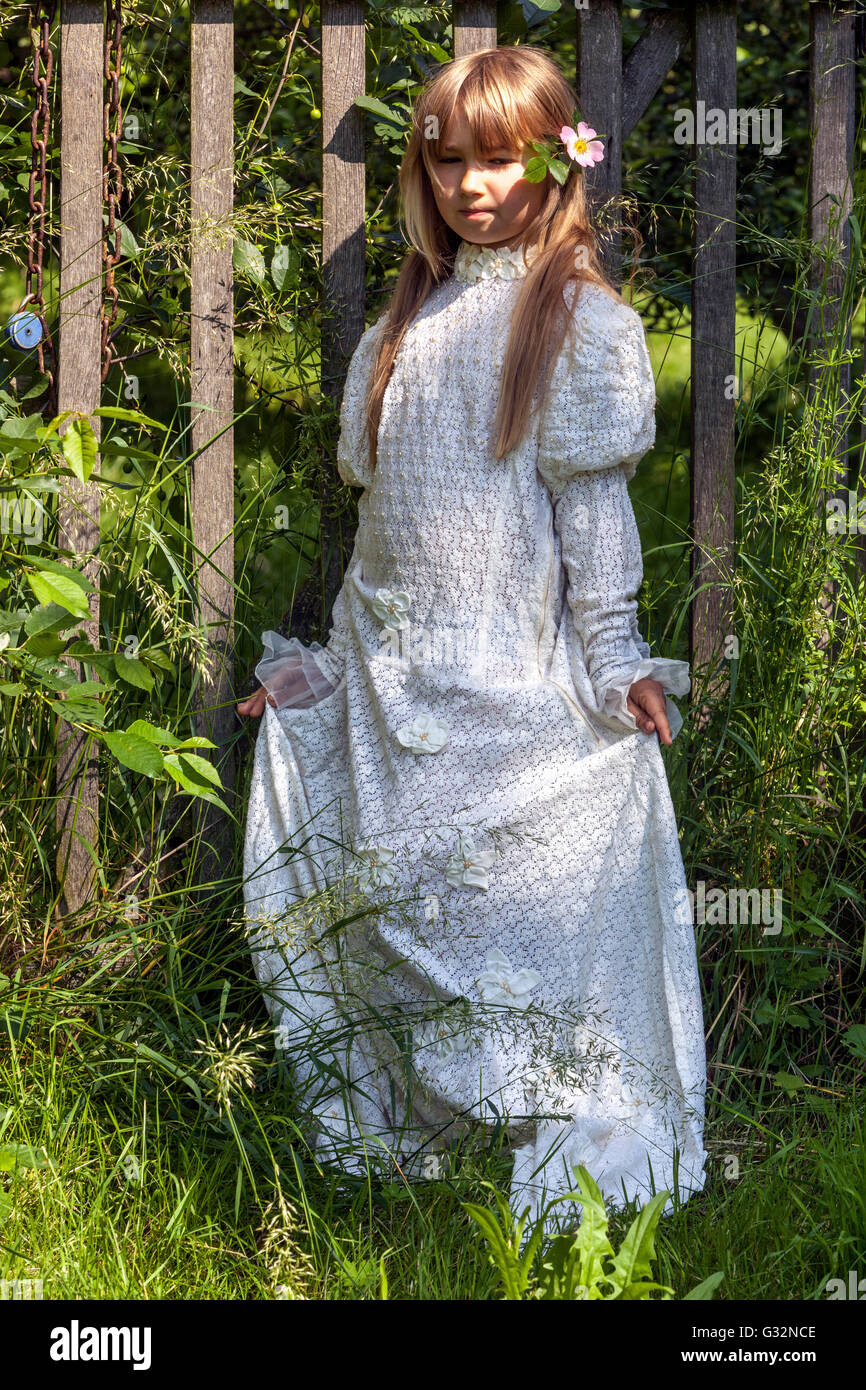 white dress for 7 year old