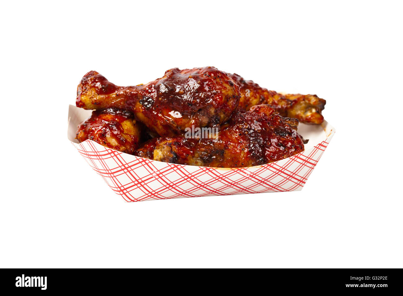 Chicken Drumsticks with Barbecue Sauce Stock Photo Alamy