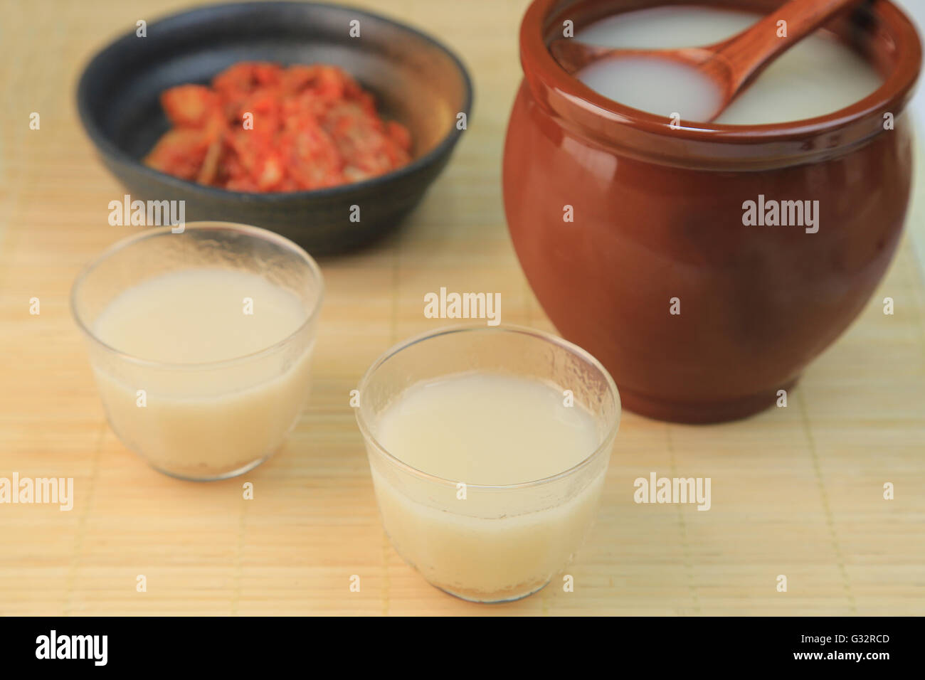 Makgeolli Stock Photo