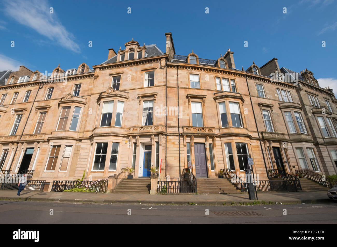 Scottish Terrace Houses High Resolution Stock Photography and Images