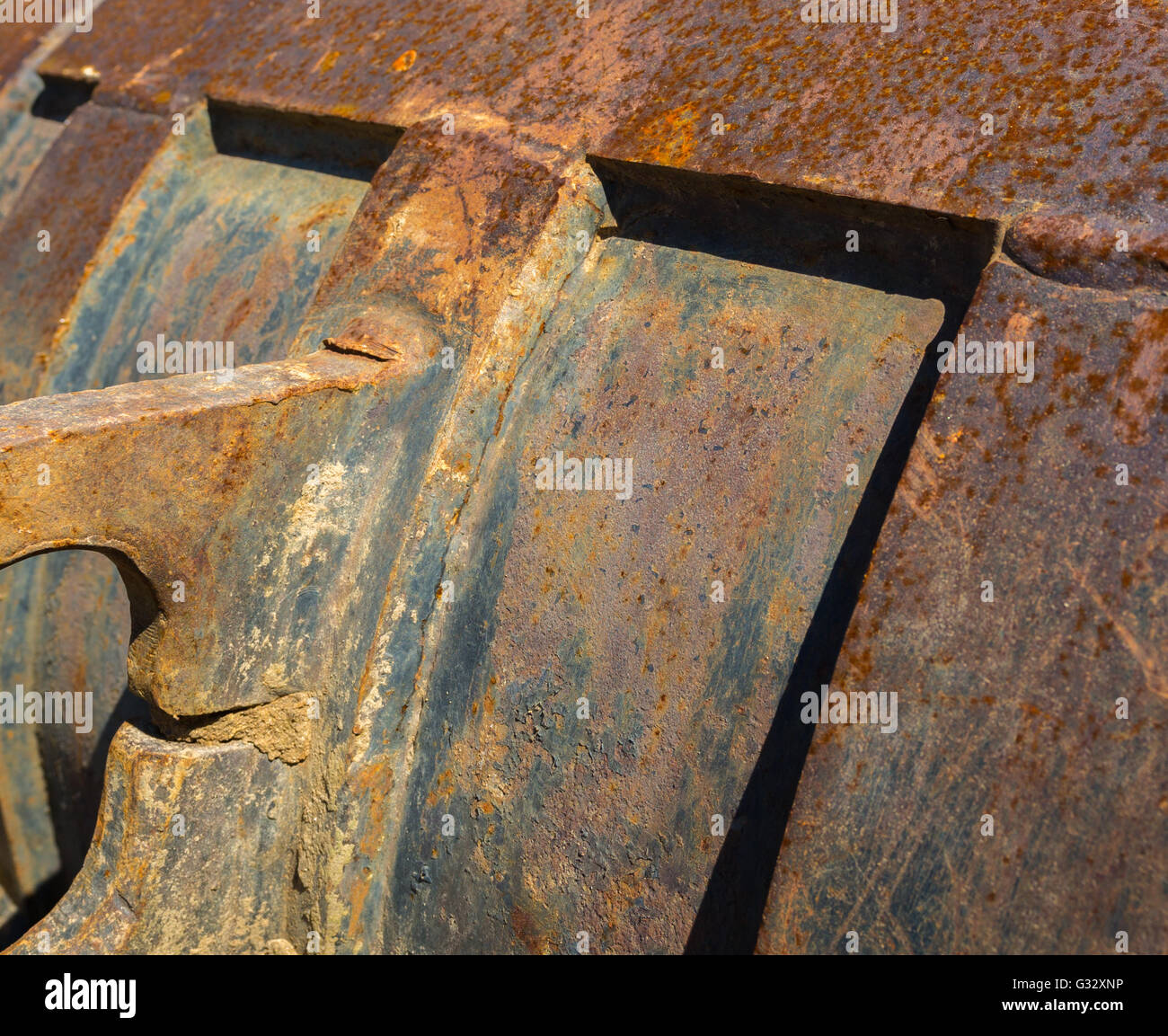 detail of heavy duty construction equipment, machinery Stock Photo