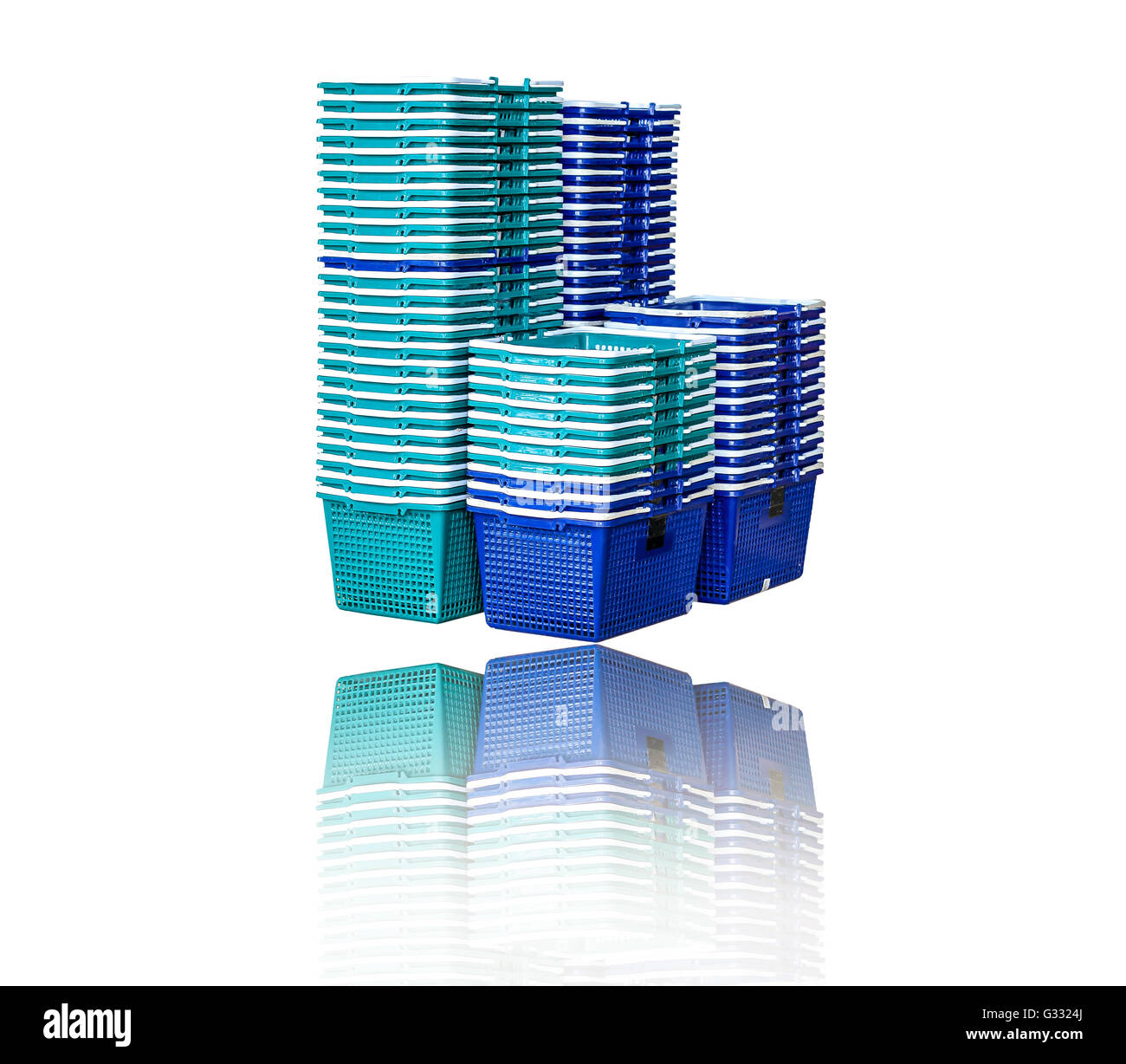 Basket for the purchase isolated on white background Stock Photo Alamy