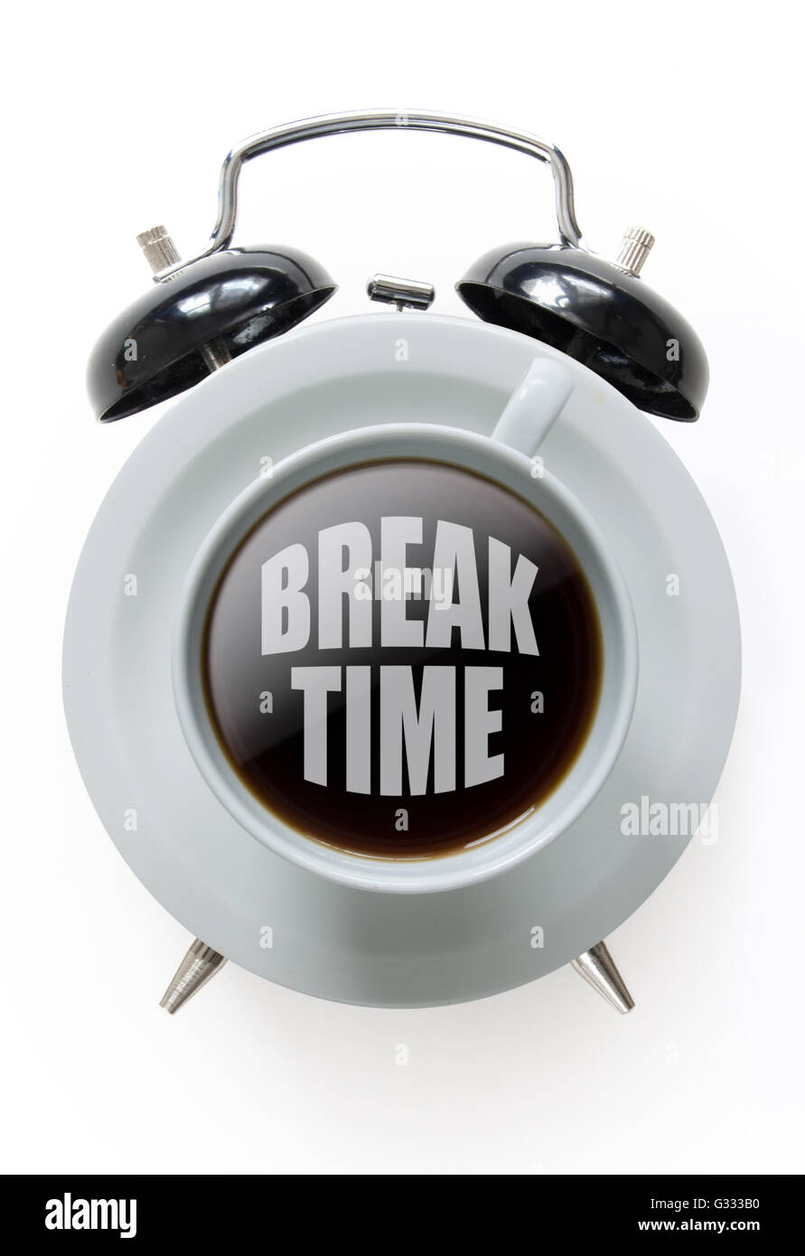 Time for a coffee break time concept Stock Photo Alamy