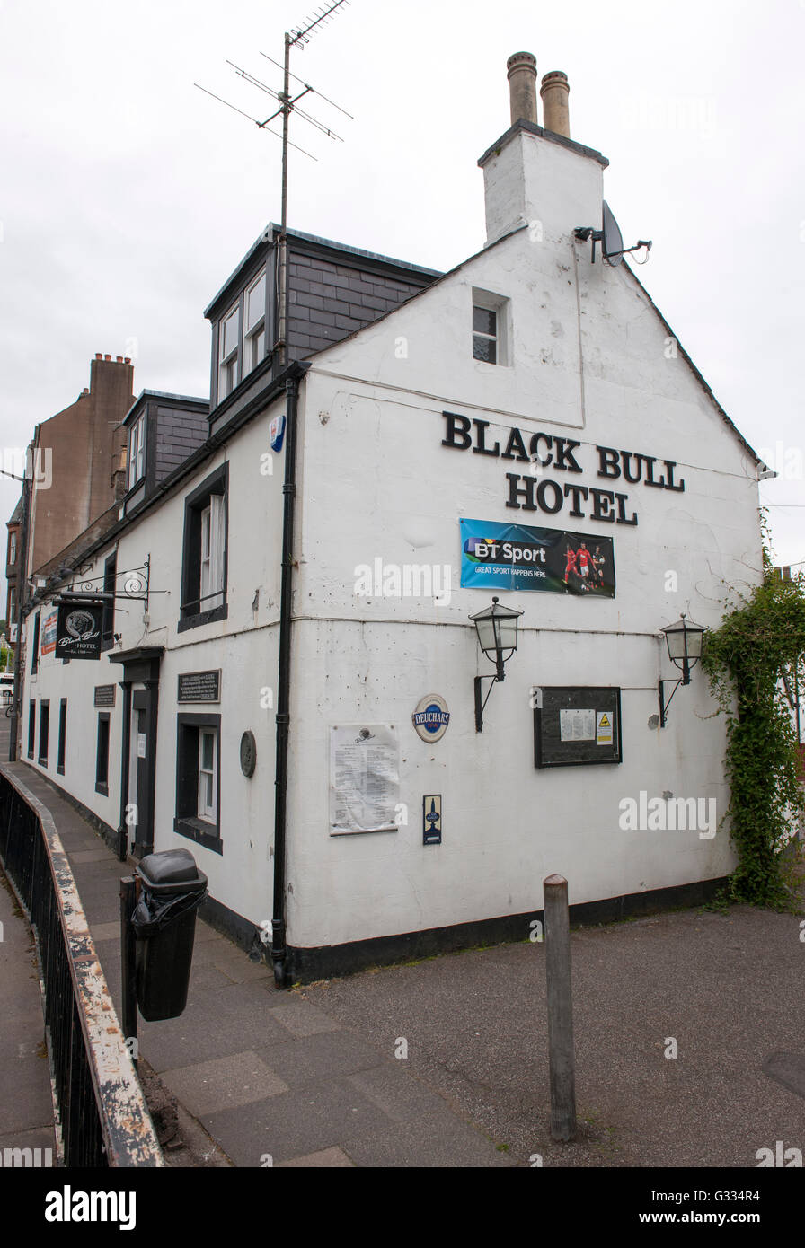 Black Bull Hotel, Moffat, Dumfries & Galloway, Scotland, UK. Stock Photo