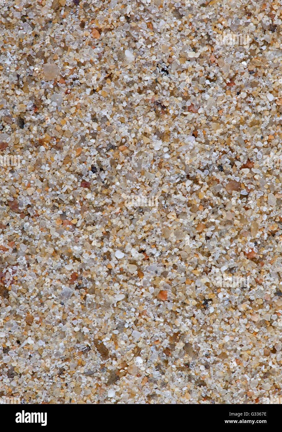 Sand sample from Antiparos, Greece Stock Photo
