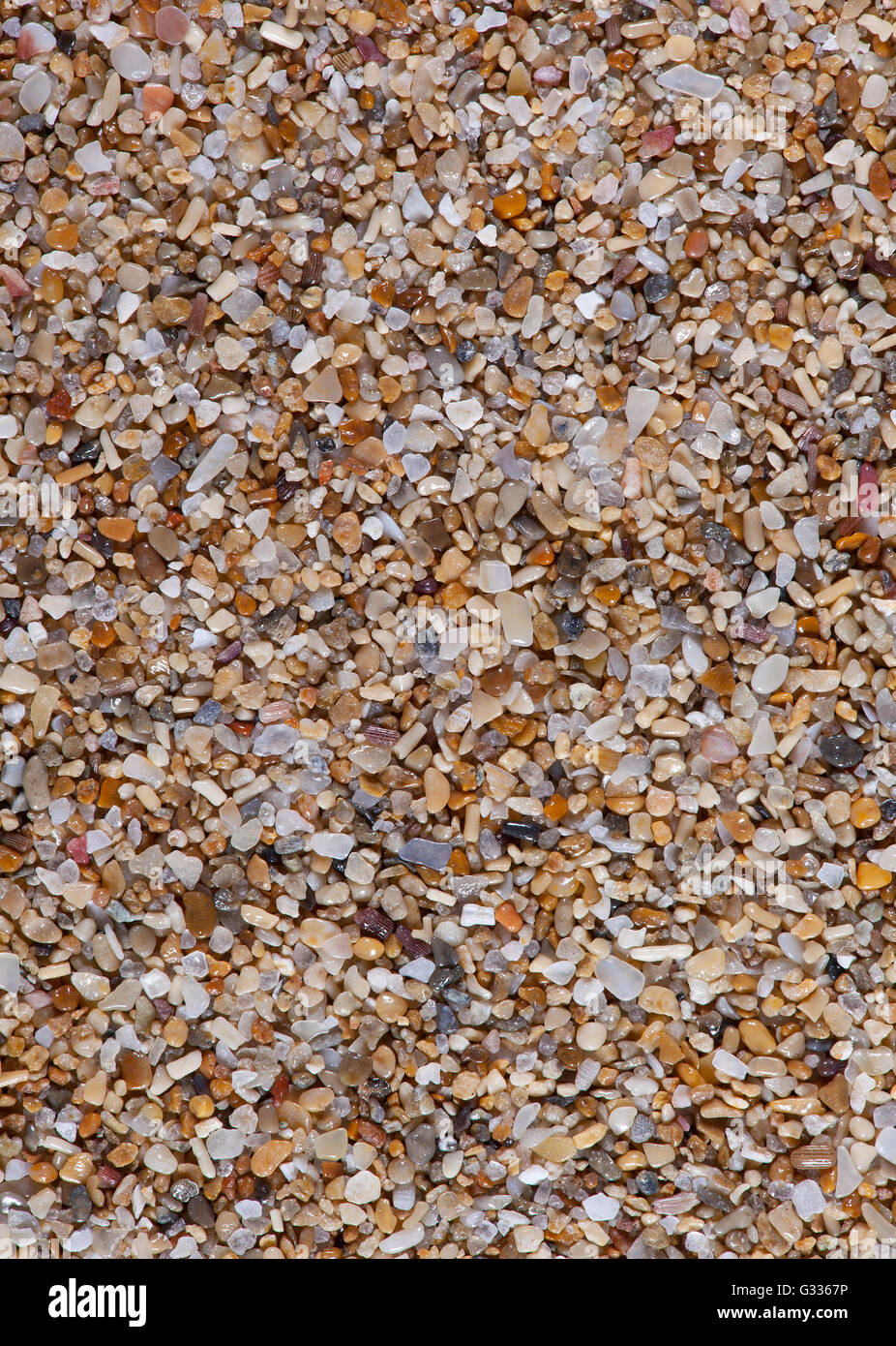 Sand sample from Torre la Mata, Alicante, Spain Stock Photo