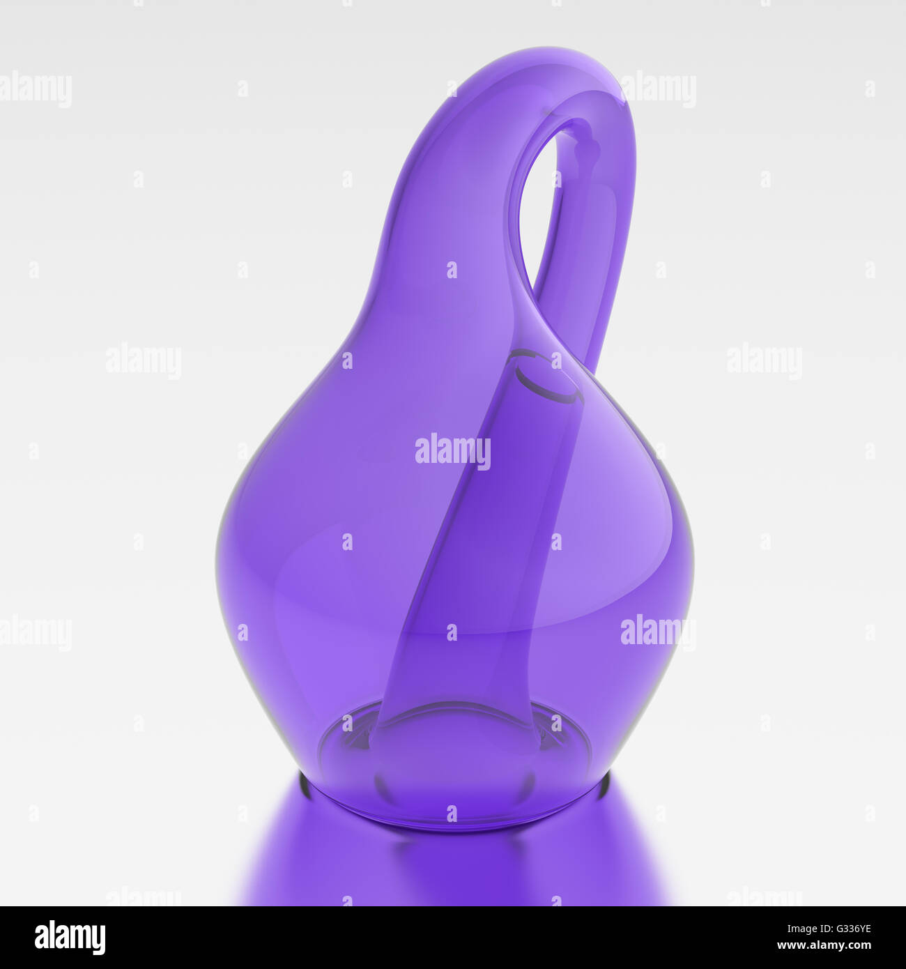 Klein bottle isolated on a white background. Include clipping path. 3d illustration Stock Photo