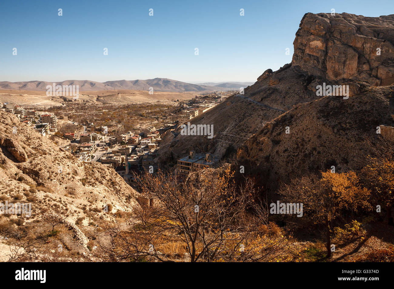 Christian Aramaic village of Maalula, Syria Stock Photo Alamy