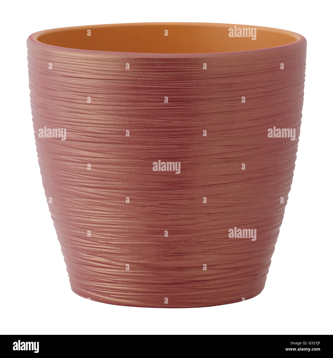 Plant pot isolated on white. Include clipping path Stock Photo