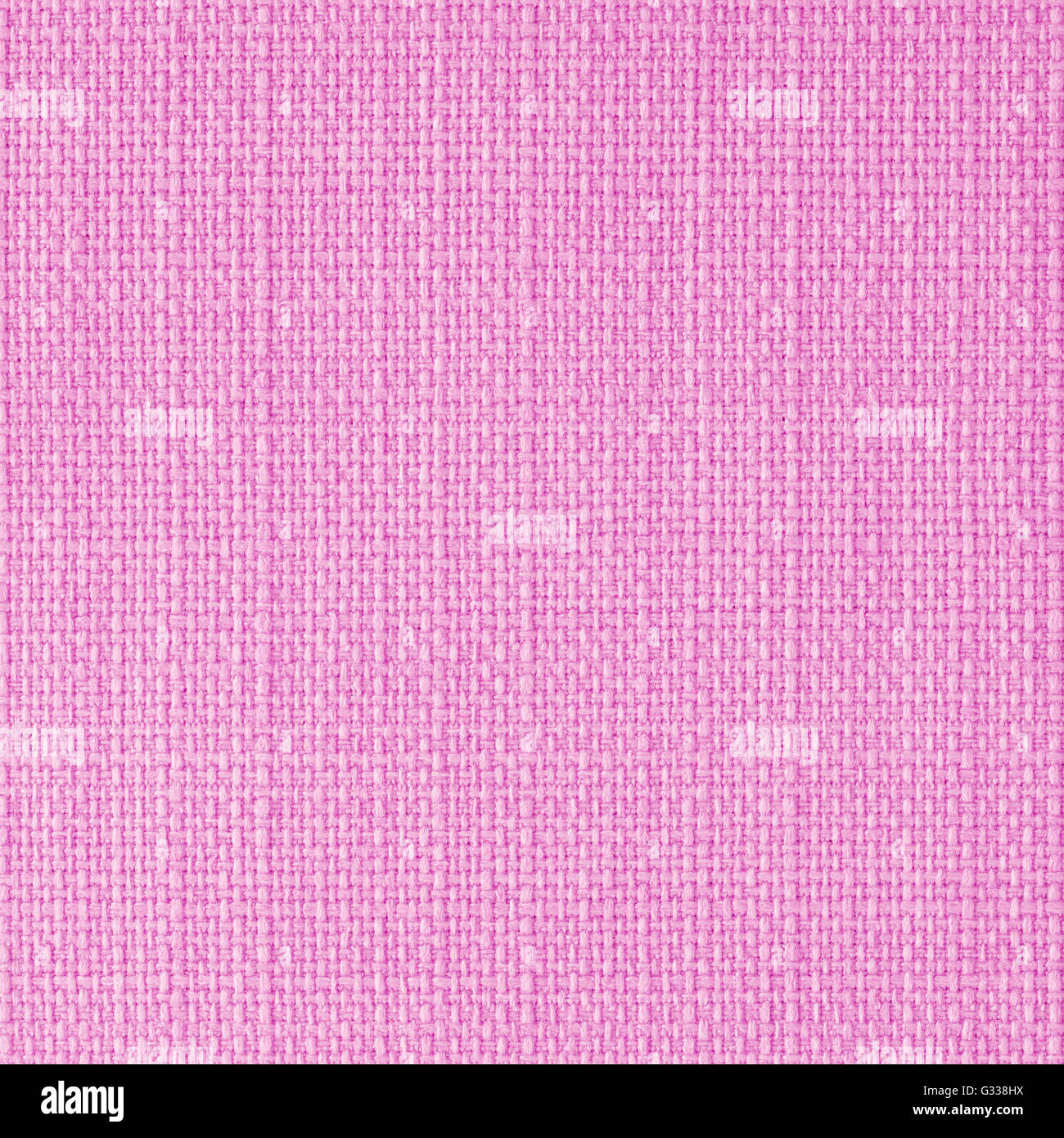 Candy pink fabric texture. Close up, top view. Stock Photo