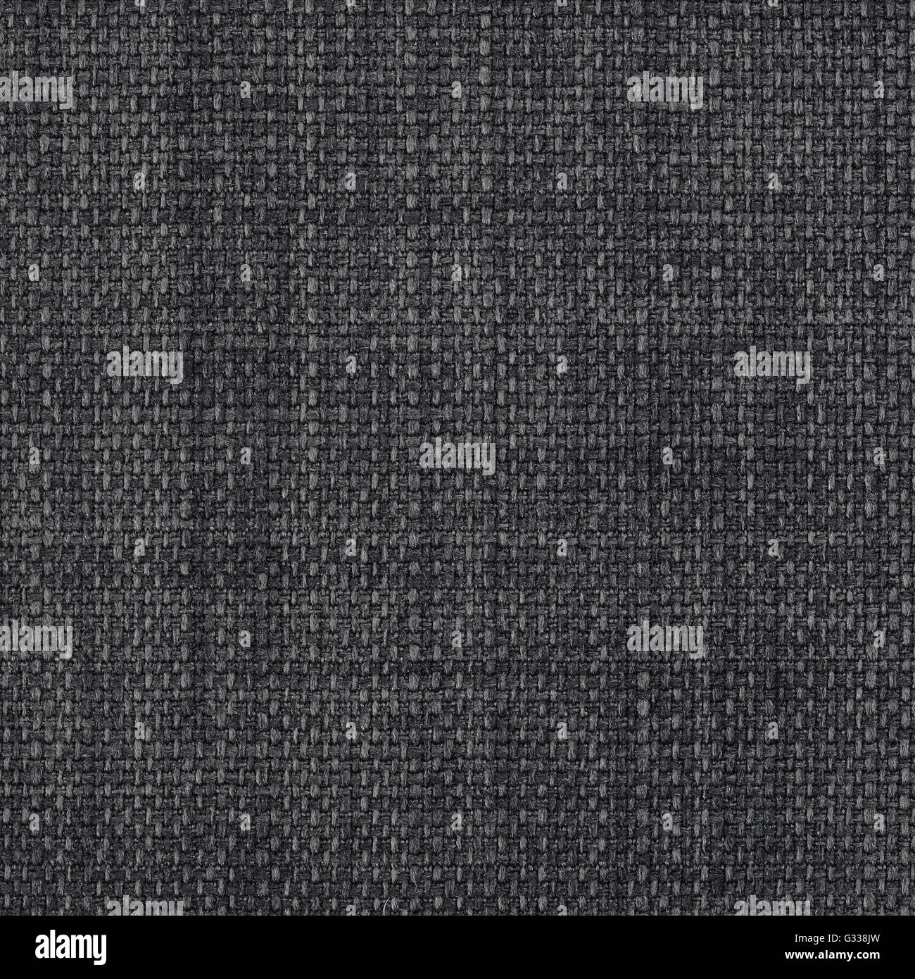 black fabric texture. Close up, top view. Stock Photo