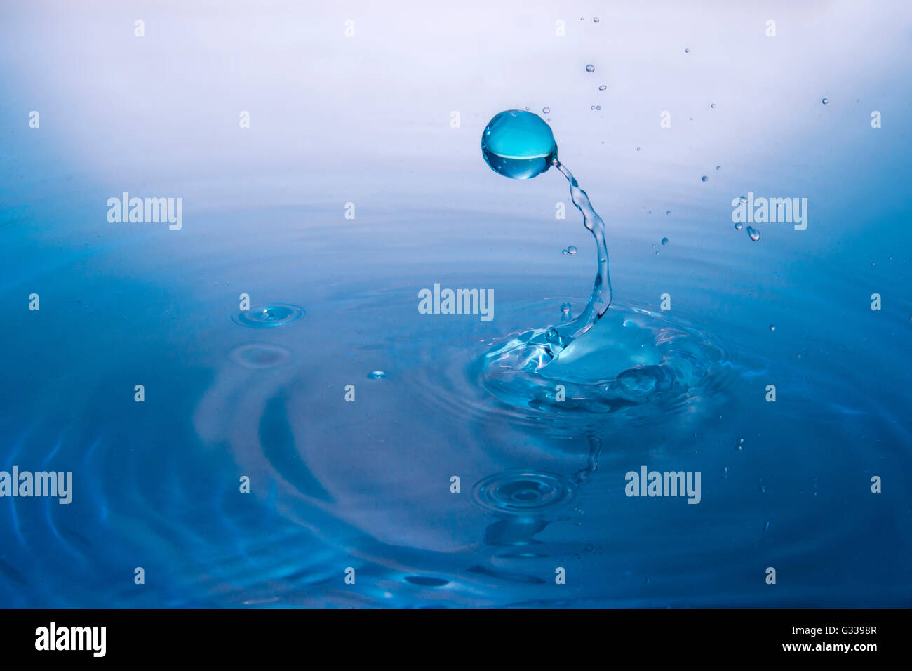 Falling water drop Stock Photo Alamy