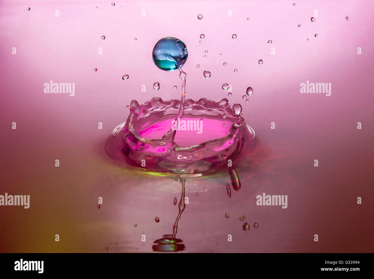 Falling water drop Stock Photo Alamy