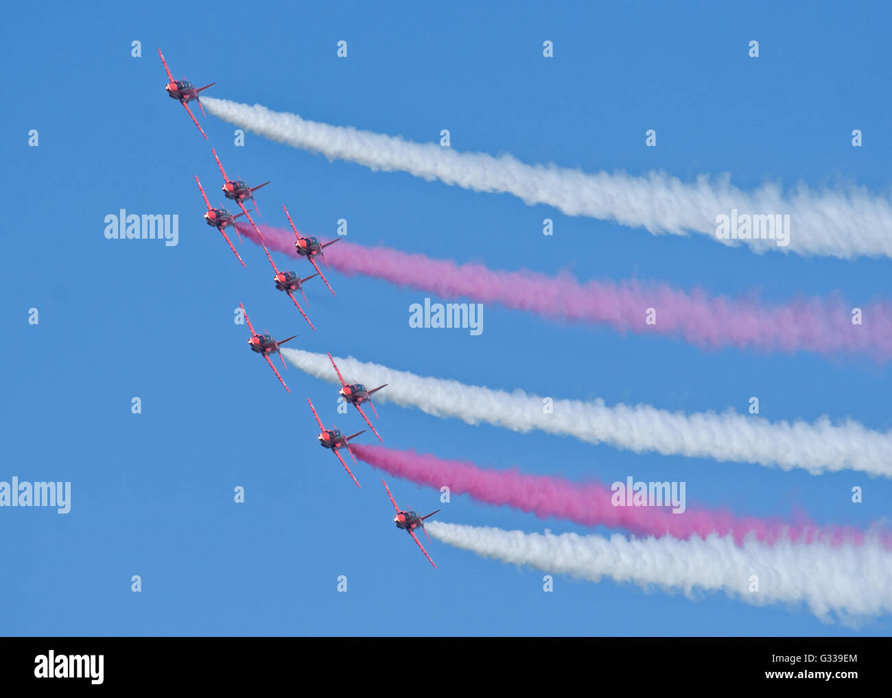 The Red Arrows. Stock Photo