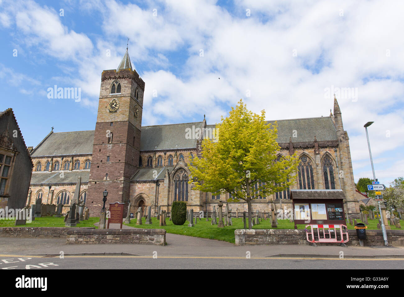 Dunblane Cathedral Scotland UK near Stirling medieval church Stock Photo
