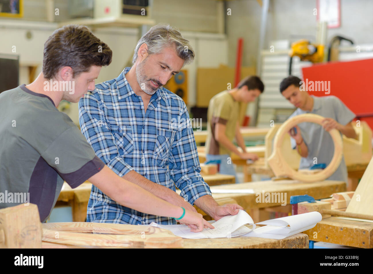 wood craft class Stock Photo - Alamy