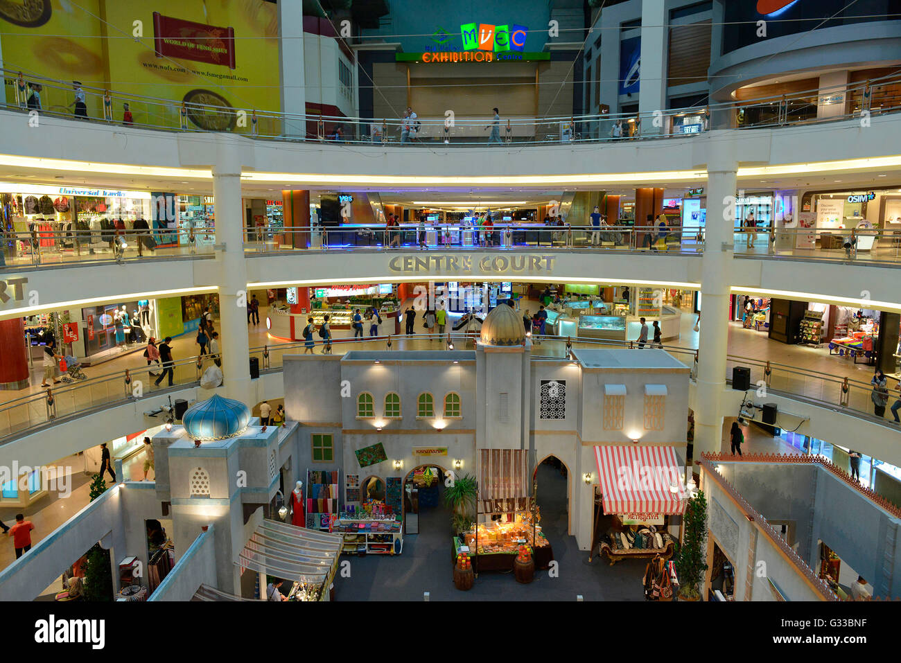 Mid Valley Megamall Shopping Mall Main Atrium. Editorial