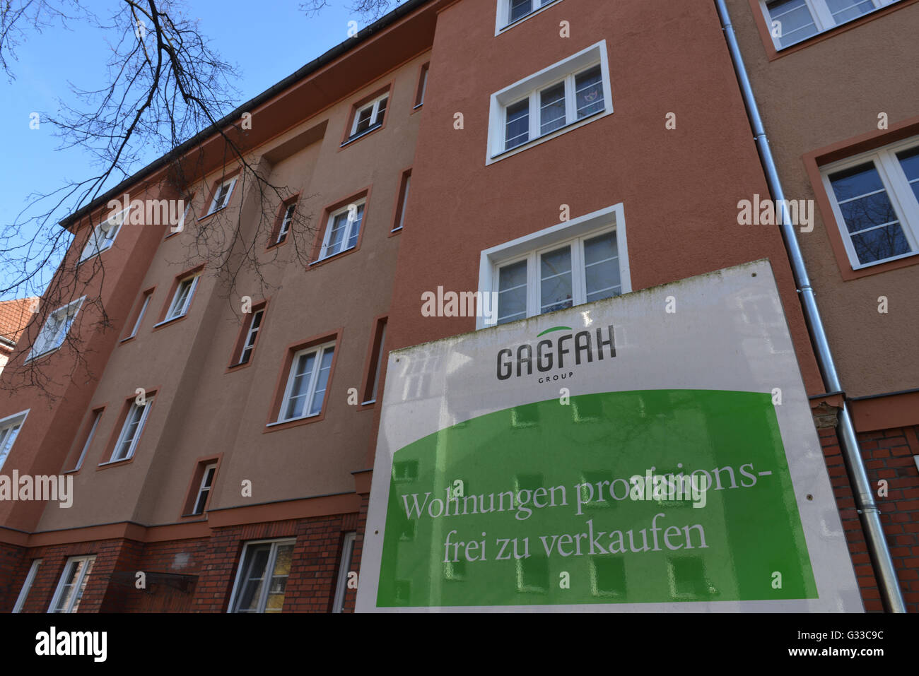 Gagfah Wohnungen, Salzbrunner Strasse, Wilmersdorf, Berlin, Deutschland Stock Photo