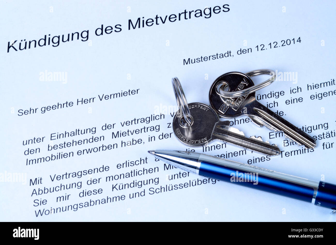 Fabelhafte Kndigung Mietvertrag Email Bild