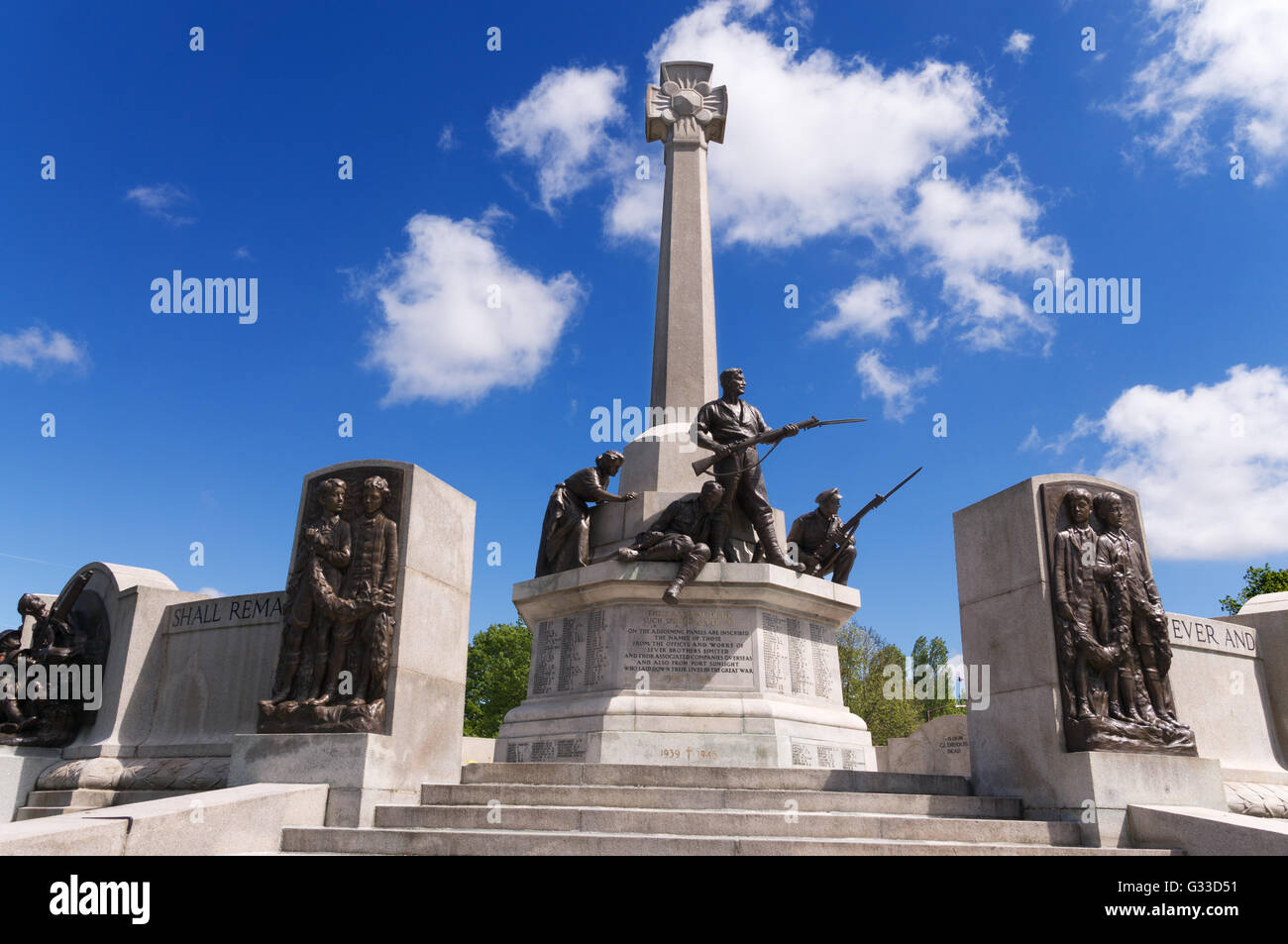 War memorial, Port Sunlight , Merseyside, England, UK Stock Photo