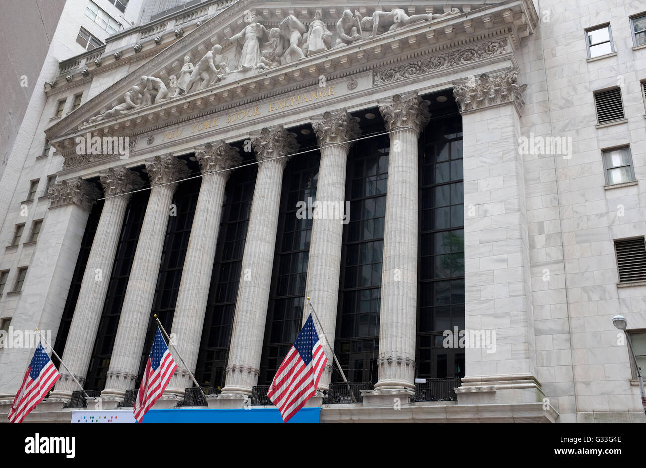 New York Stock Exchange, New York City, USA Stock Photo