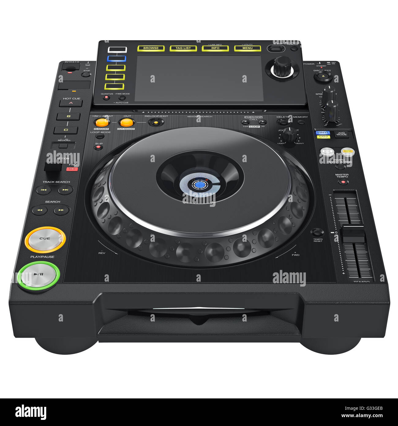 Digital dj turntable mixer Stock Photo Alamy