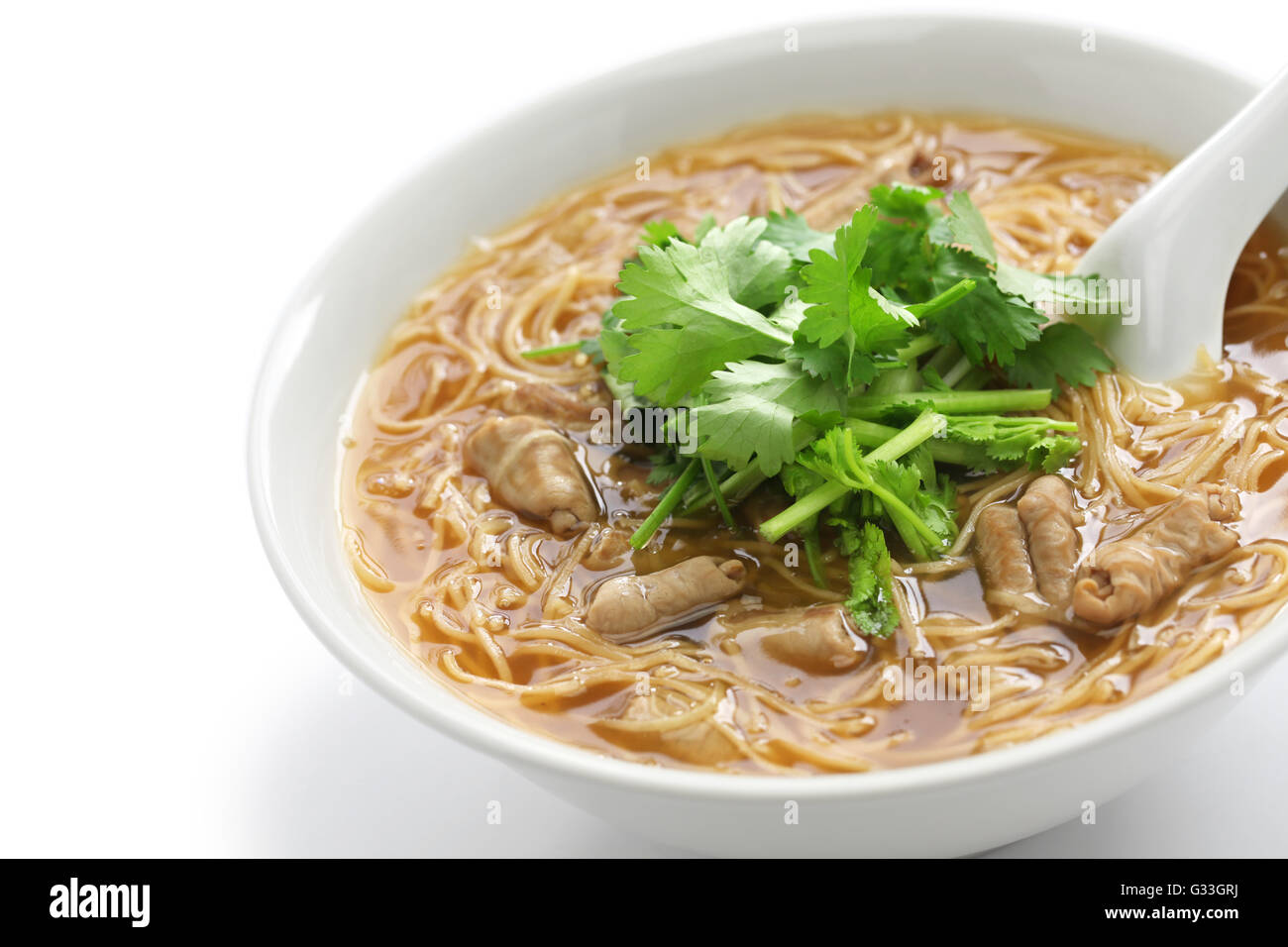 pork large intestine vermicelli soup, Taiwanese noodle cuisine Stock Photo Alamy