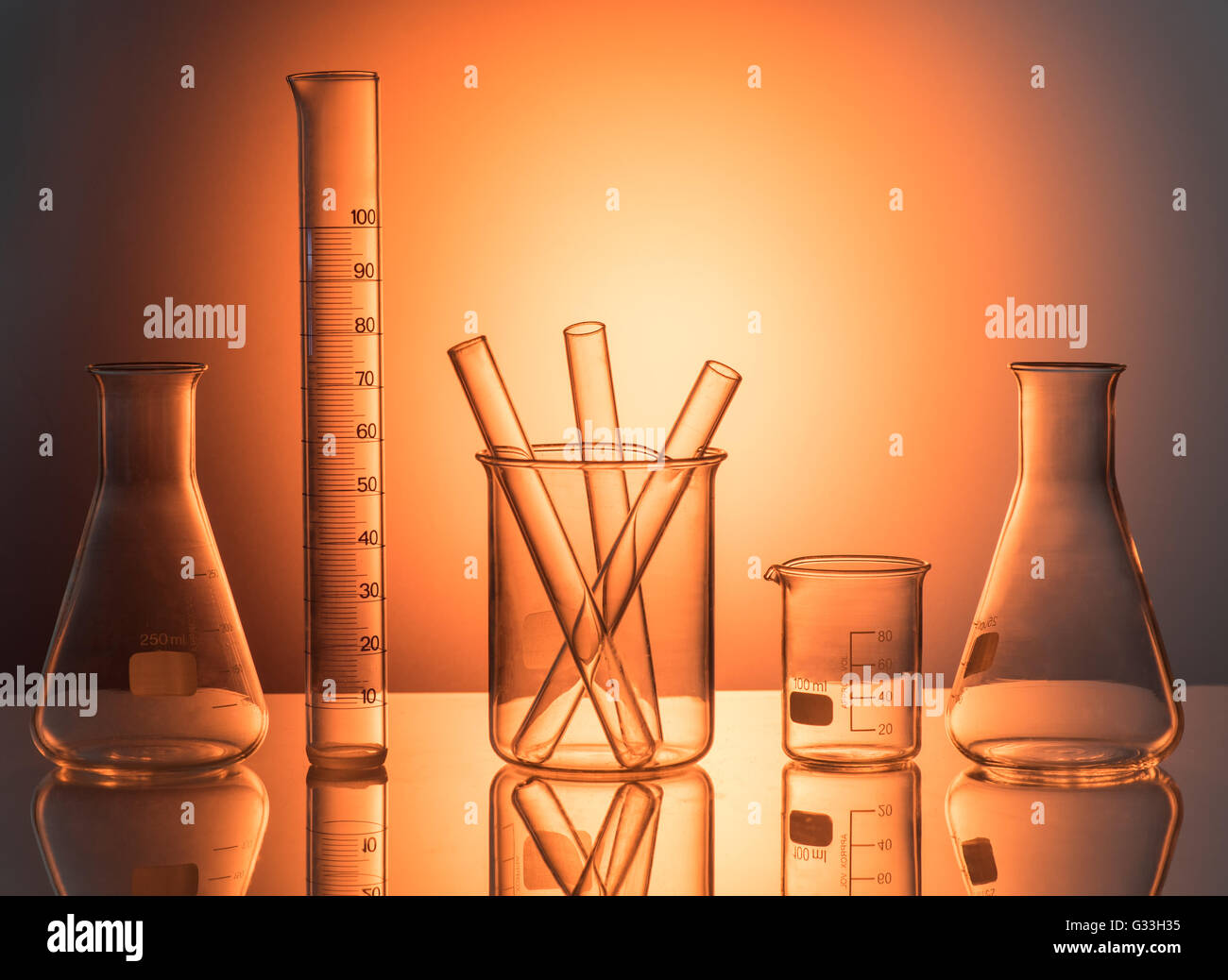 Laboratory glassware still life Stock Photo Alamy