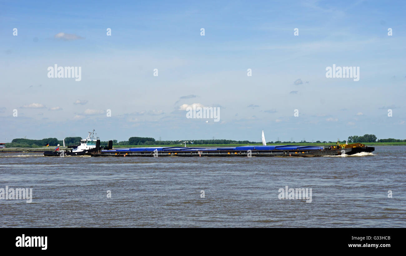 Nautical vessel on german river hi-res stock photography and images - Alamy