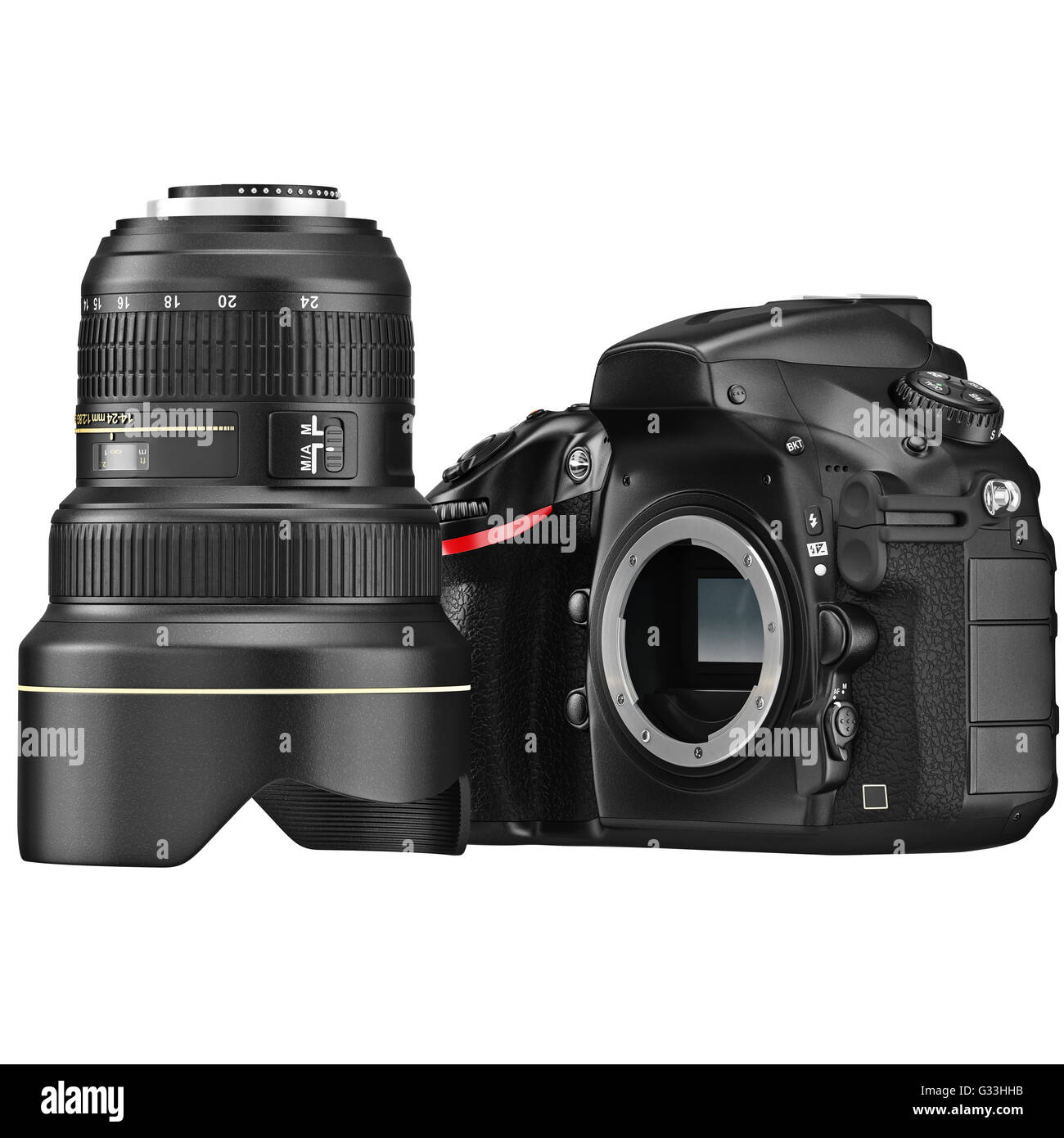 DSLR camera, optical zoom lens Stock Photo Alamy