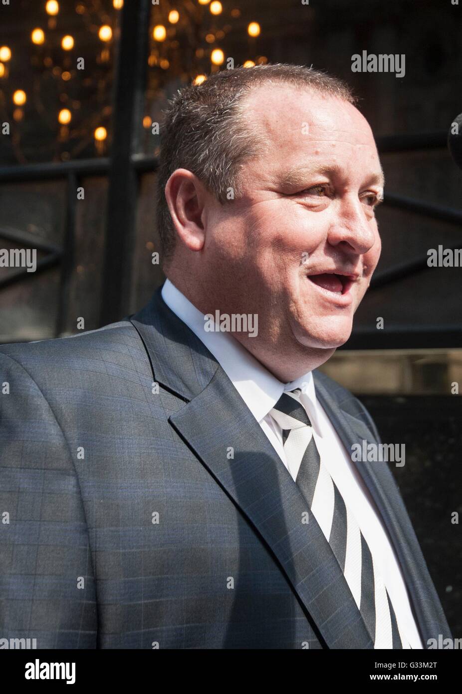 Sports Direct boss Mike Ashley arrives at Portcullis House, London
