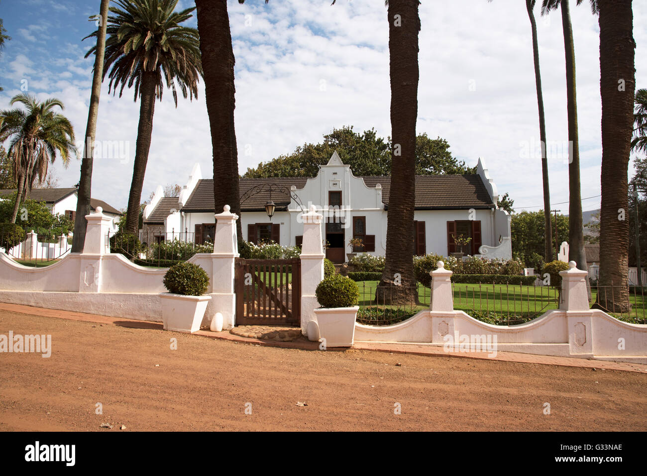 DURBANVILLE CAPE TOWN SOUTH AFRICA The manor house at Diemersdal a wine