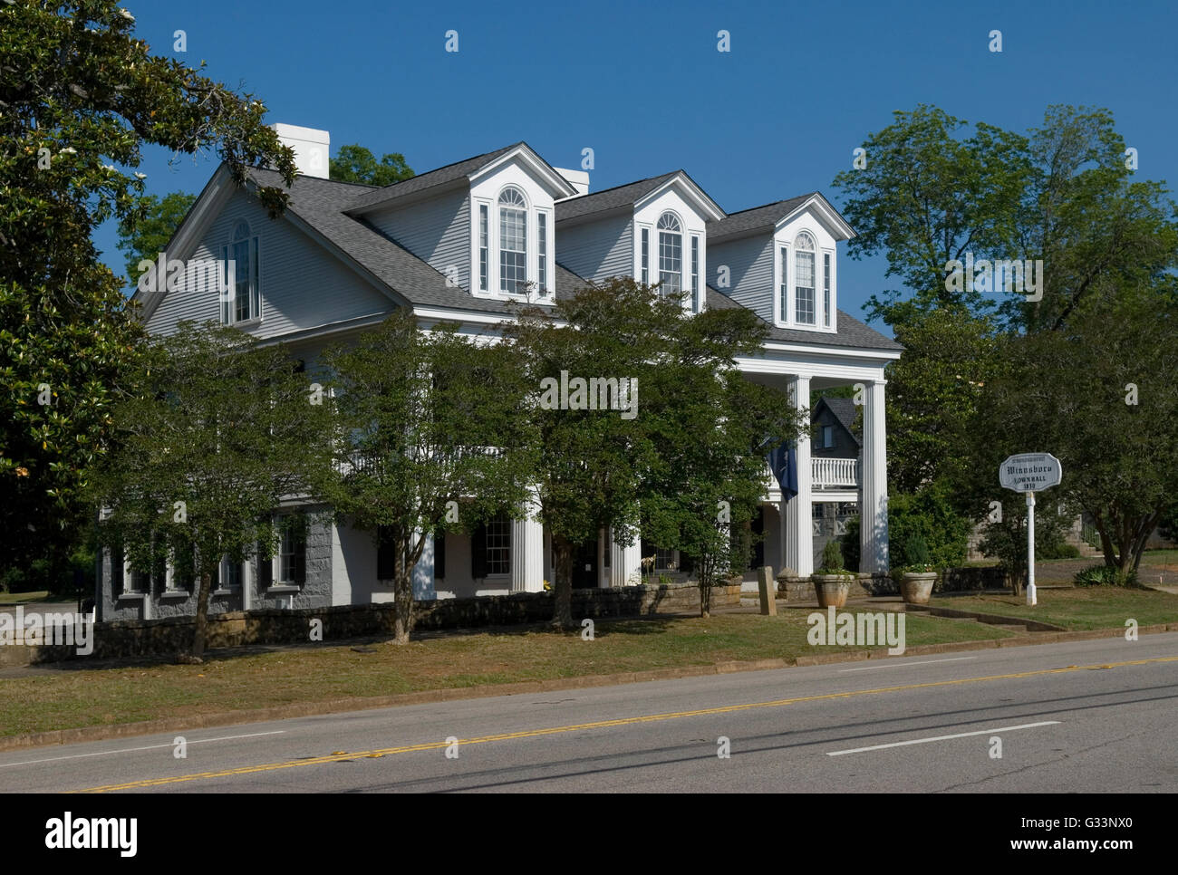 Town Hall Winnsboro South Carolina USA Stock Photo
