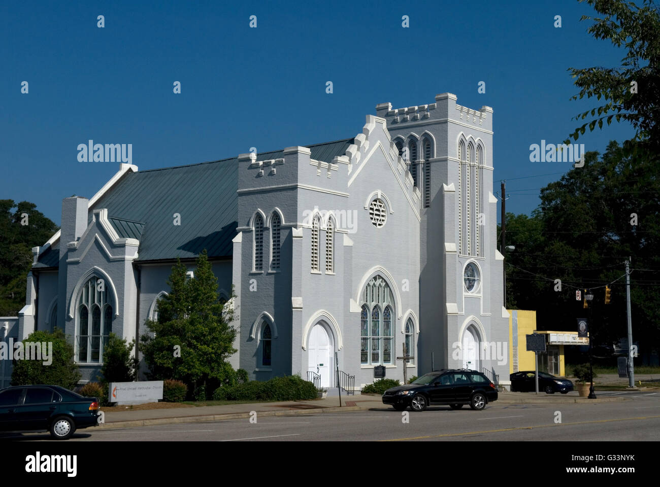 First United  Methodist Church Winnsboro South Carolina USA Stock Photo