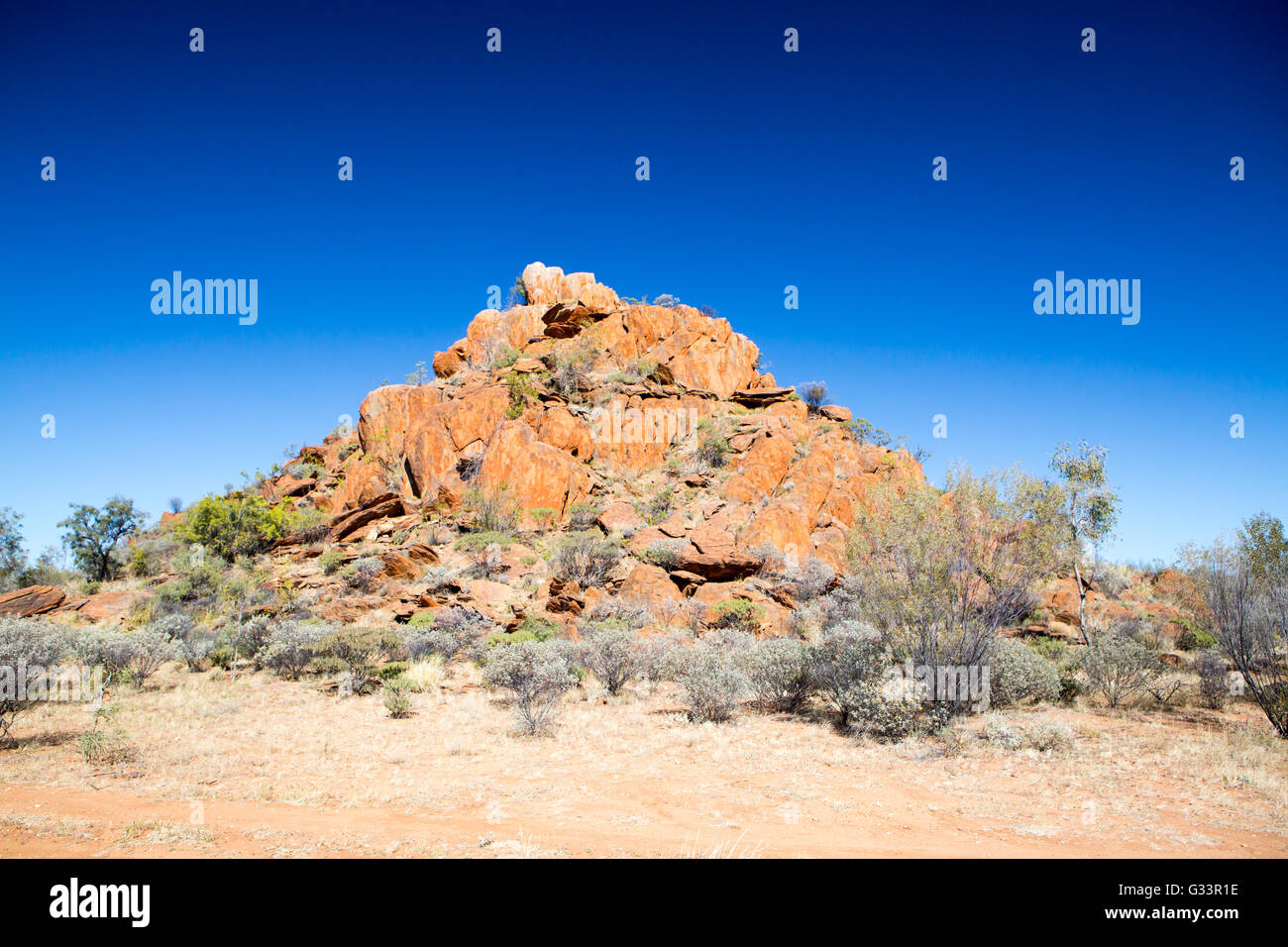 Gem fields near Gemtree in the Northern Territory, Australia Stock