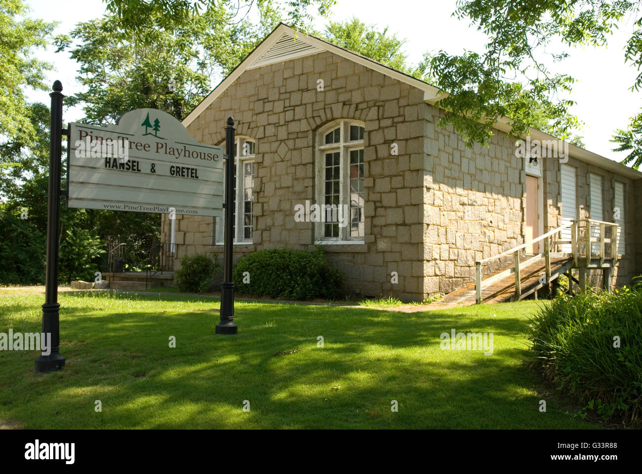 Pine Tree Playhouse Winnsboro South Carolina USA Stock Photo Alamy