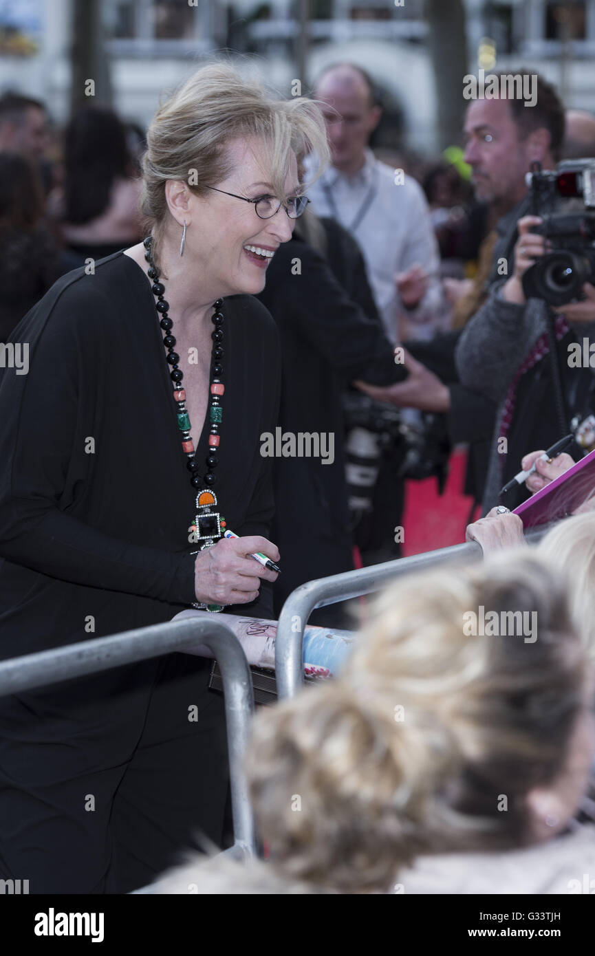Florence Foster Jenkins' world premiere at The Odeon Leicester Square  Featuring: Meryl Streep Where: London, United Kingdom When: 12 Apr 2016 Stock Photo