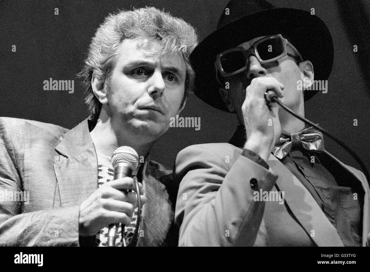 The Original Flying Pickets Ken Gregson L, Gareth Williams R, 1983