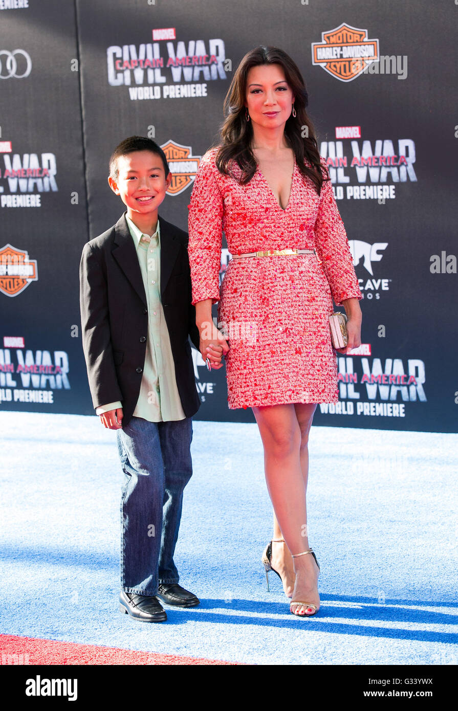 Celebriteis attend the World Premiere of 'Captain America Civil War