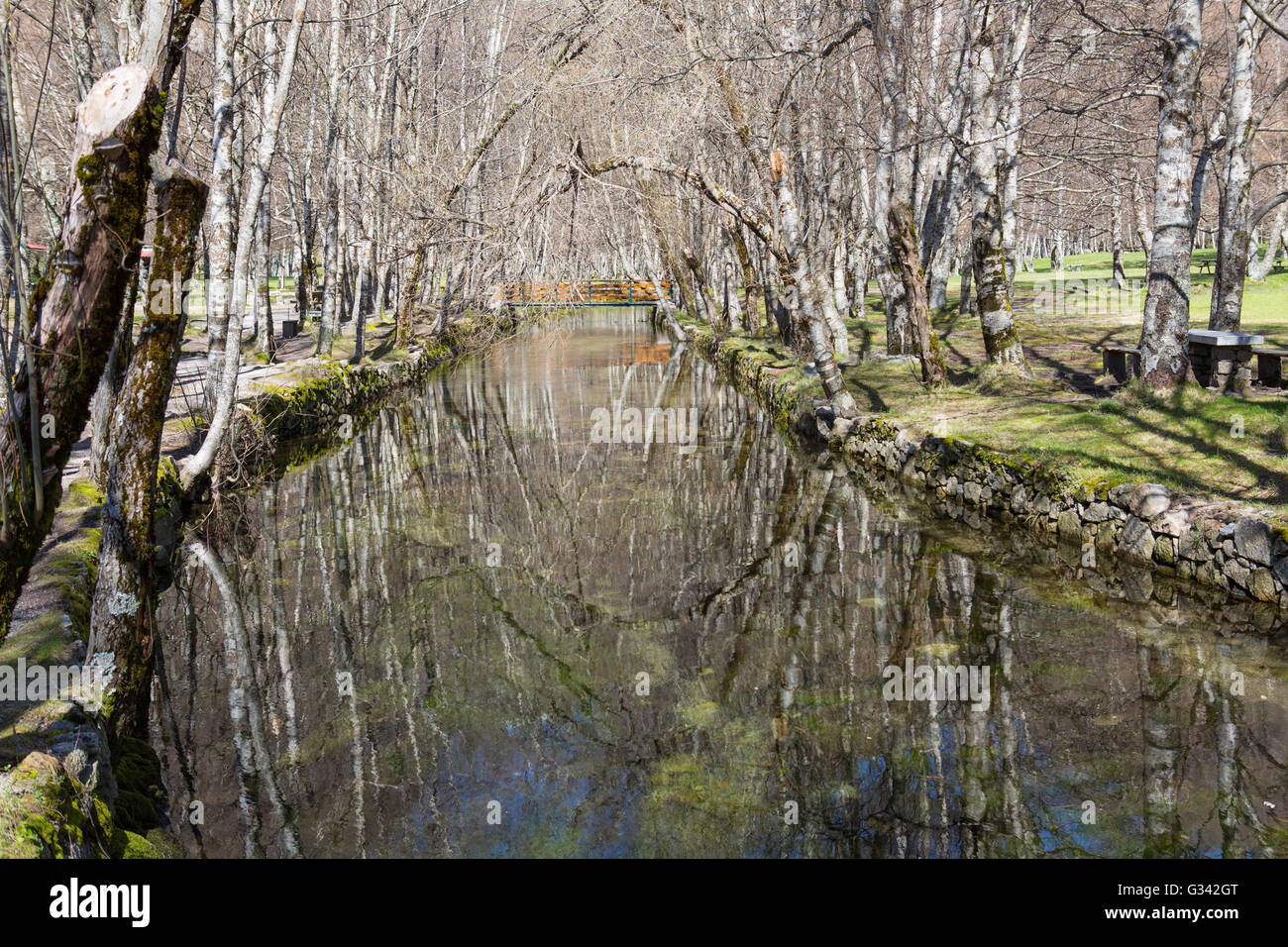 Covao d'ametade in the Serra da Estrela Natural Park. Portugal Stock ...