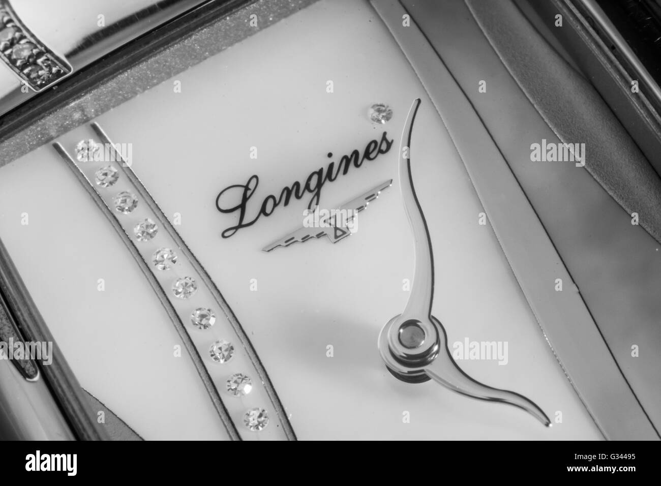 Longines ladies luxury watch jewellery Stock Photo