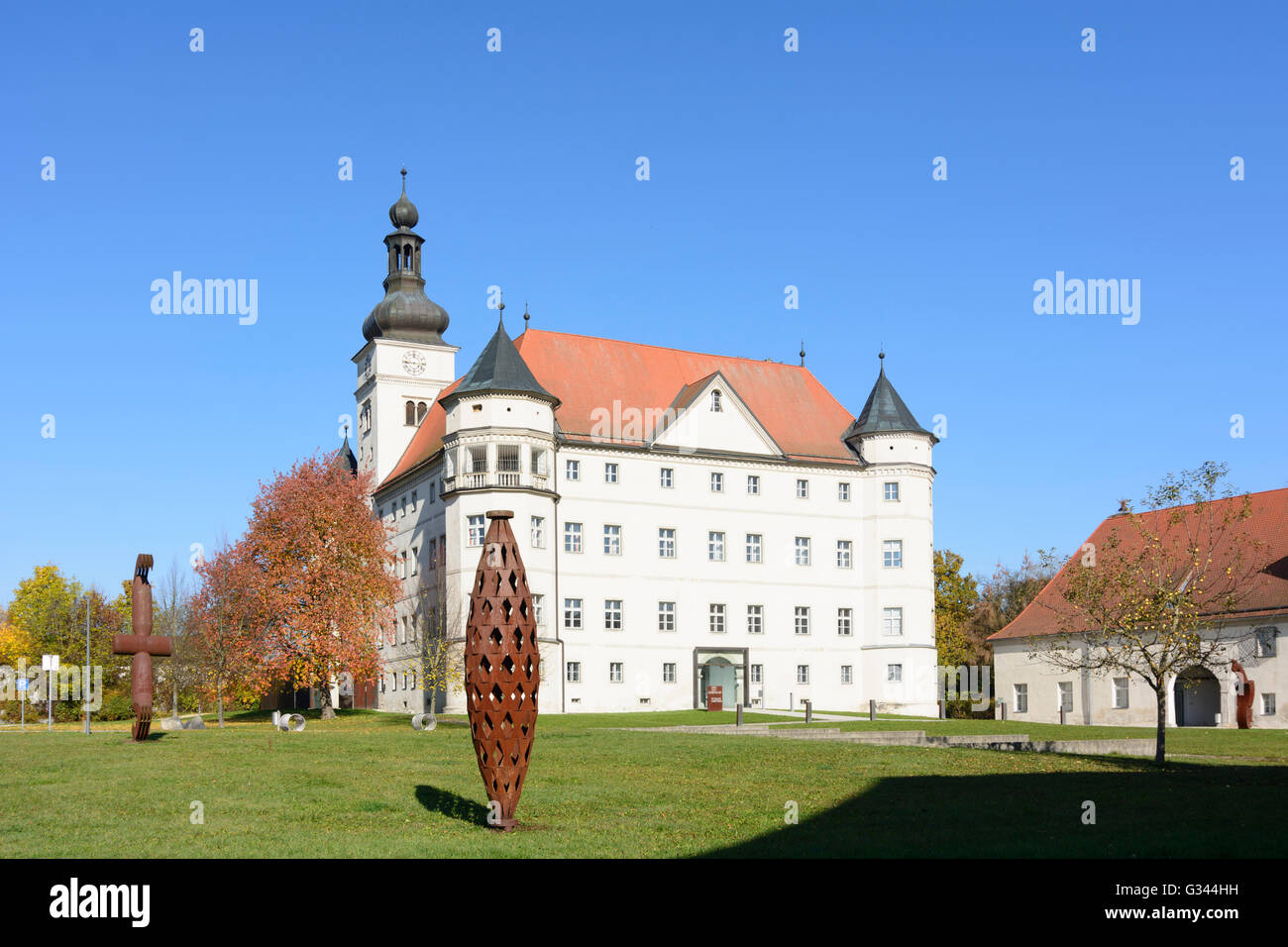 Hartheim Palace, Austria, Oberösterreich, Upper Austria, , Alkoven Stock Photo