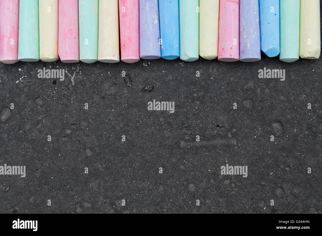 Pile Of Sidewalk Chalk Stock Photo - Download Image Now - Chalk