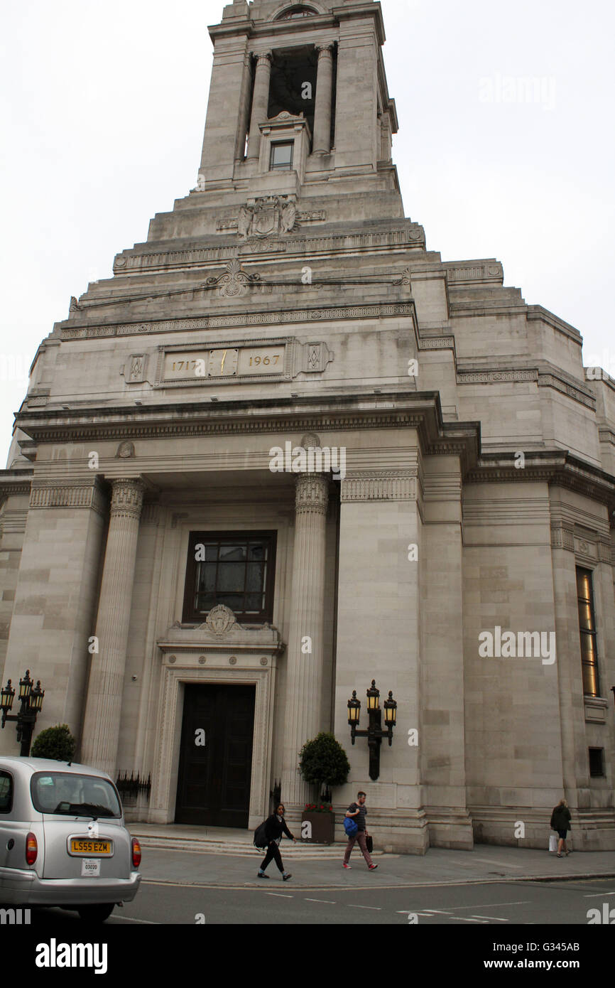 Freemasons Hall hq London great queen st Stock Photo