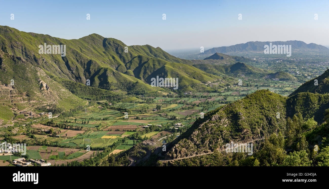 Malakand is a district of the province of Khyber Pakhtunkhwa in Pakistan. Stock Photo