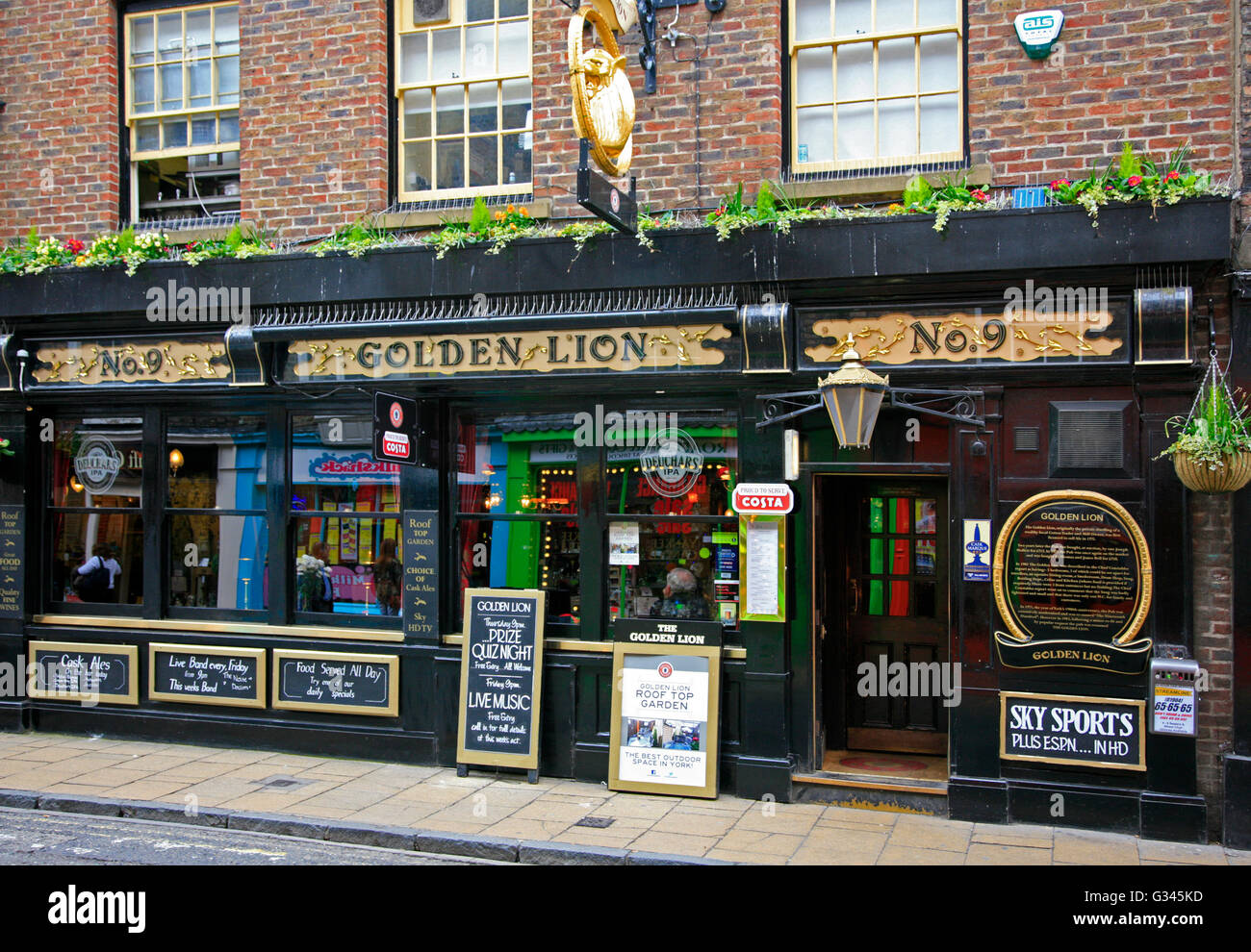 The Golden Lion Pub 9 Church Street York Yorkshire England Uk United Kingdom Europe The Golden Lion Pub 9 Church Street York Yorkshire England Uk United Kingdom Europe