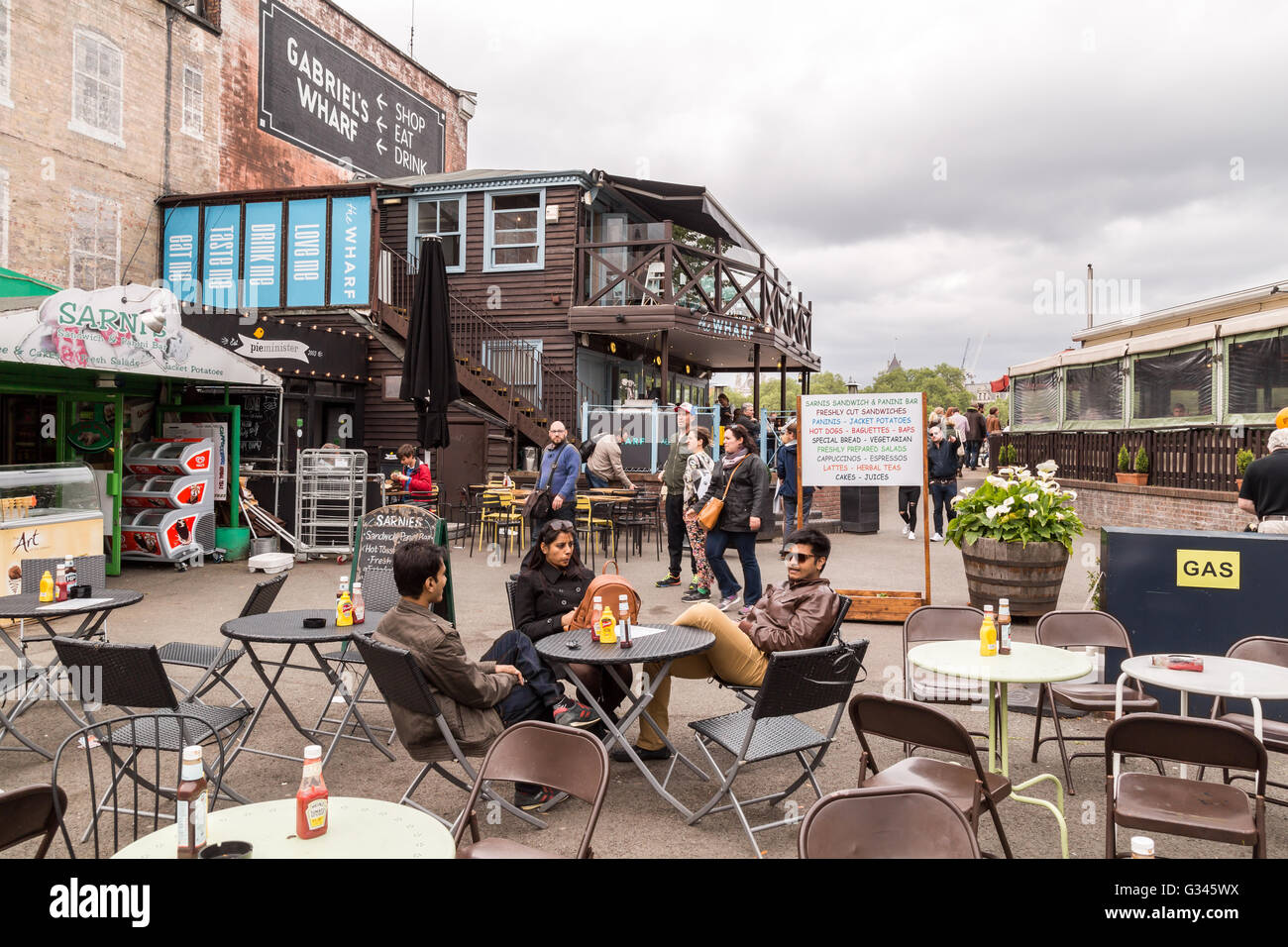 Gabriel's Wharf, South Bank, London Stock Photo Alamy