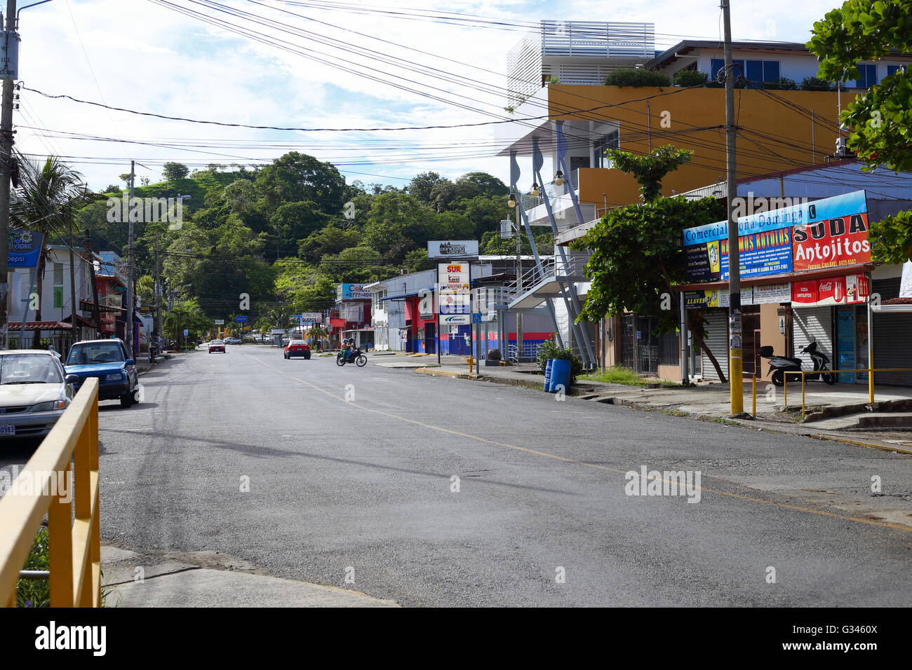 City streets in small town Quepos, Costa Rica Stock Photo Alamy